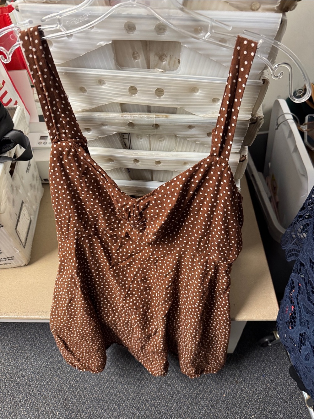 Old navy polka dot dress L // 082858